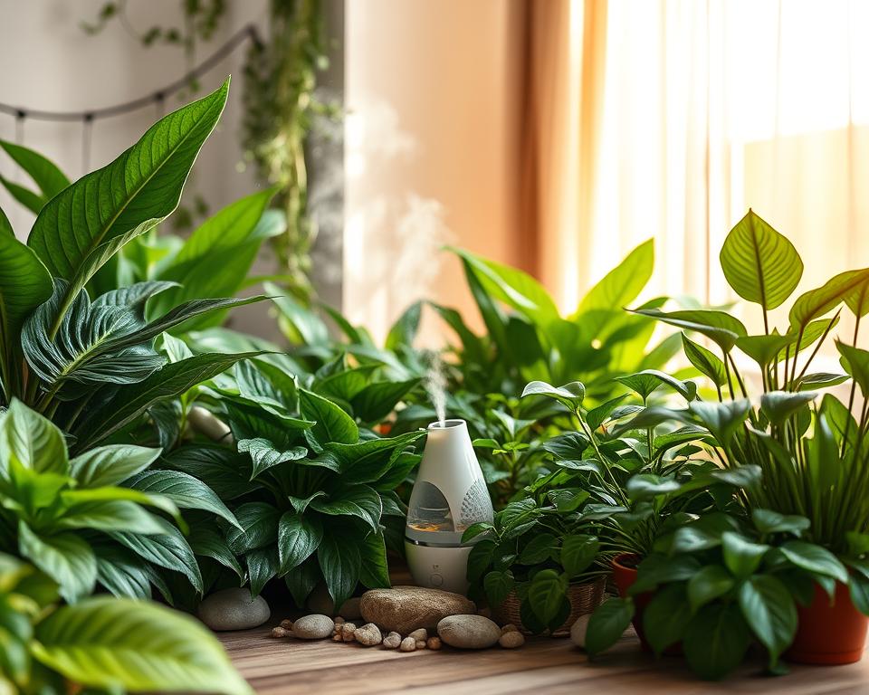 Indoor plant humidity management