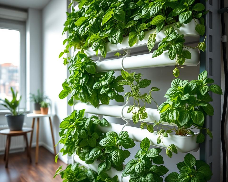 Vertical hydroponics for small spaces