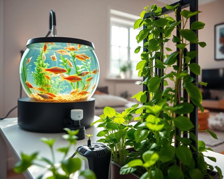 Desktop aquaponics systems