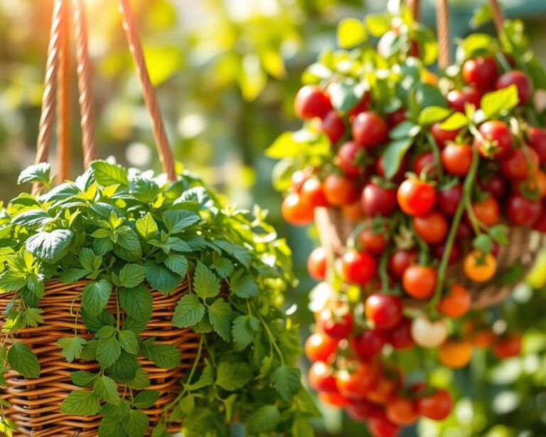 Edible plants for hanging baskets
