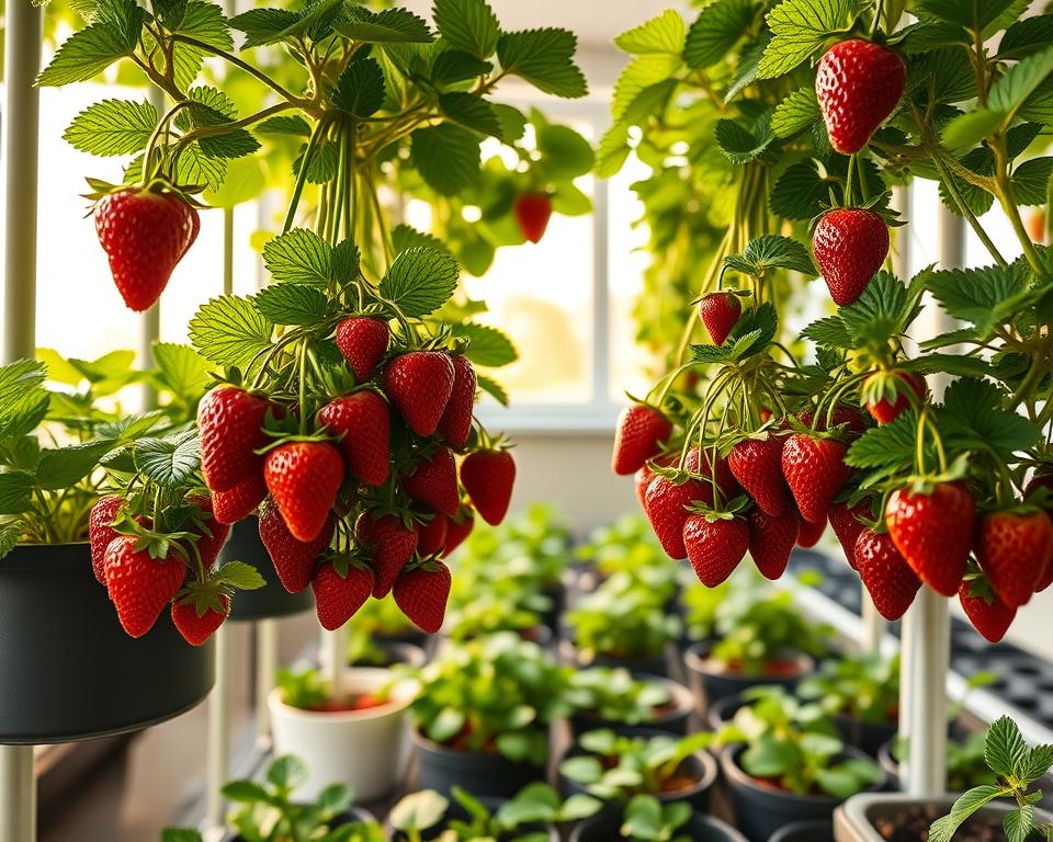 Indoor strawberry cultivation