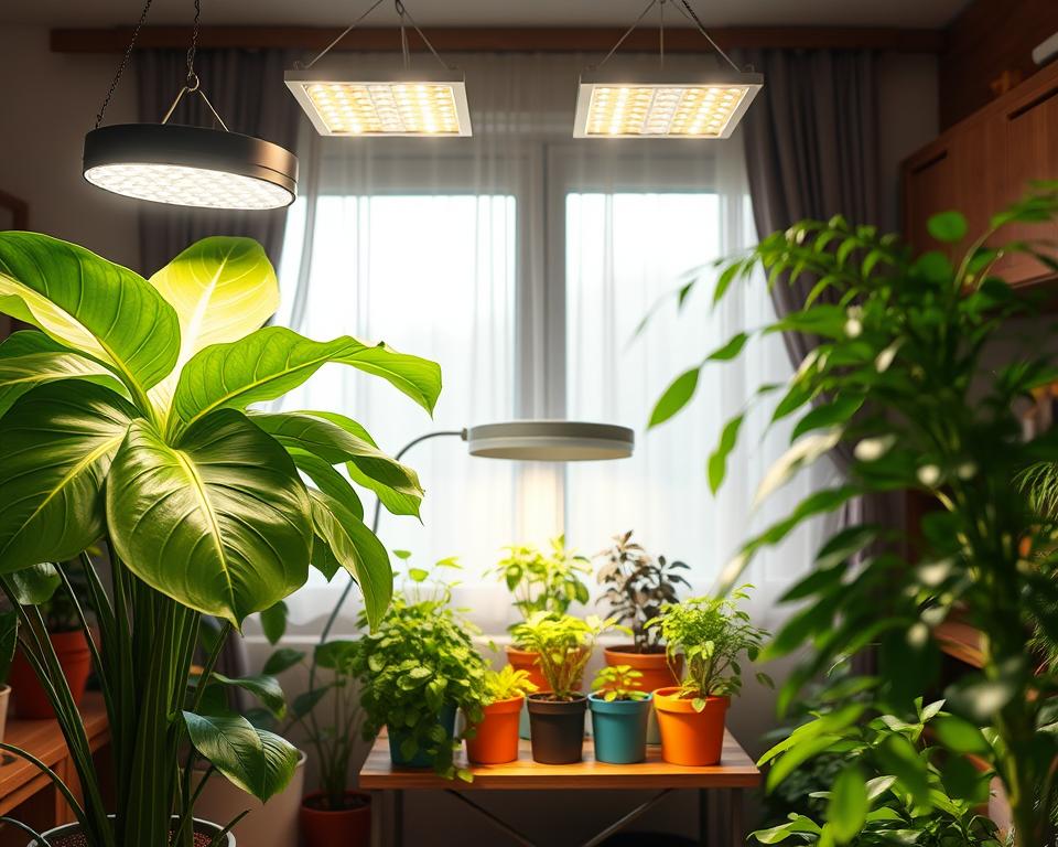 Managing winter light for plants