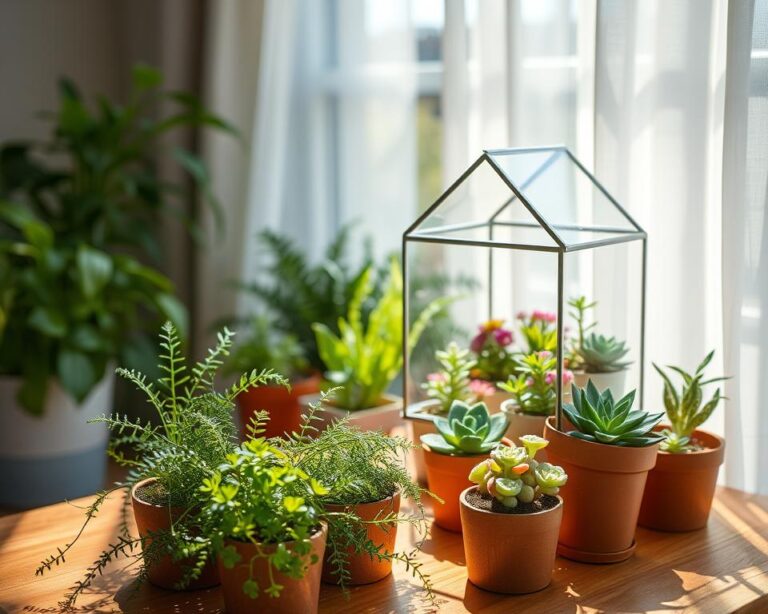 Mini indoor greenhouse ideas