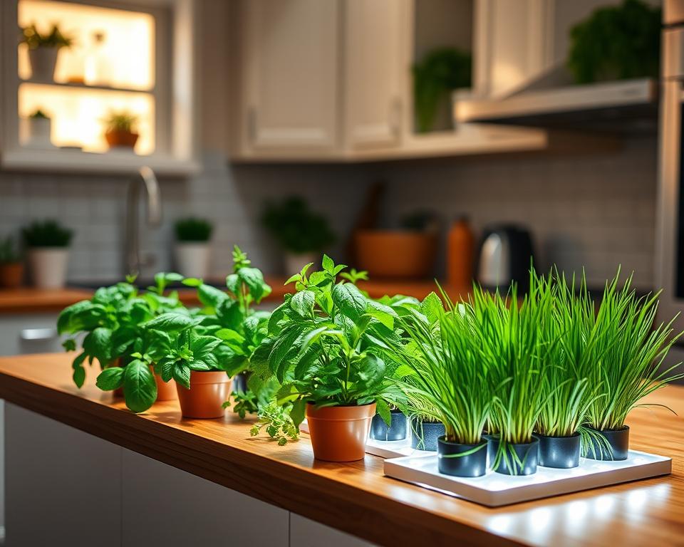 Under-counter grow light kits