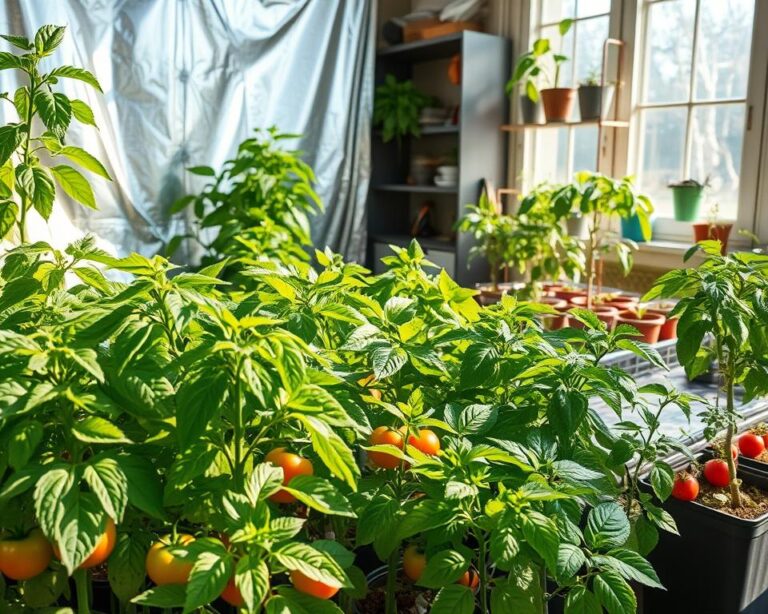 Using reflective Mylar for plants