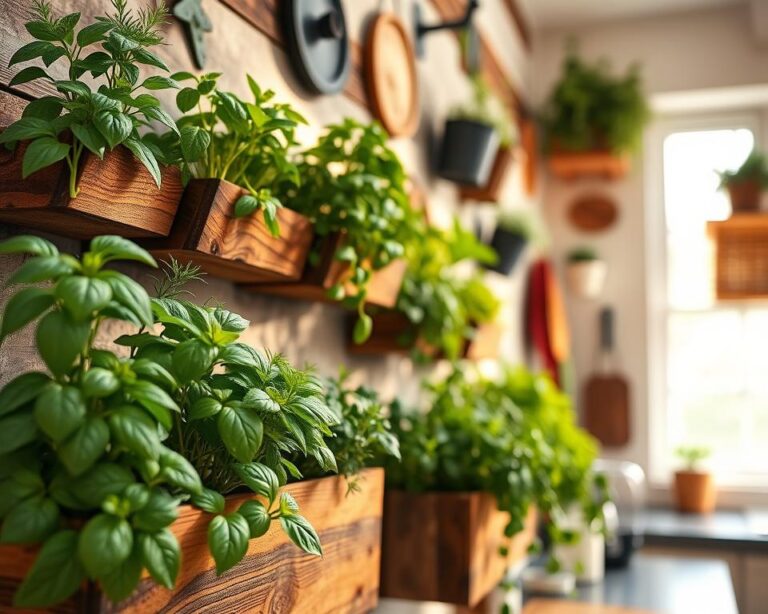 Wall-mounted herb garden systems